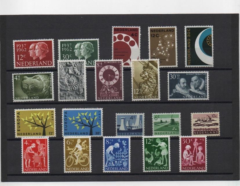 COLECCION SELLOS HOLANDA 1962